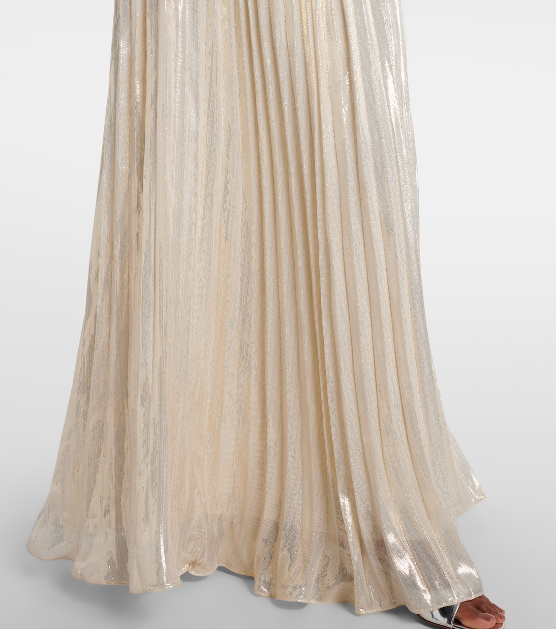 Embellished feather-trimmed silk-blend maxi dress | Self-Portrait