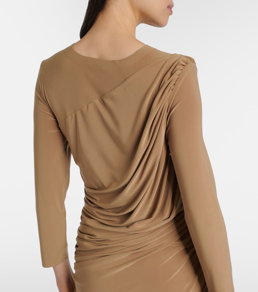 Diana ruched jersey cocktail dress | Norma Kamali