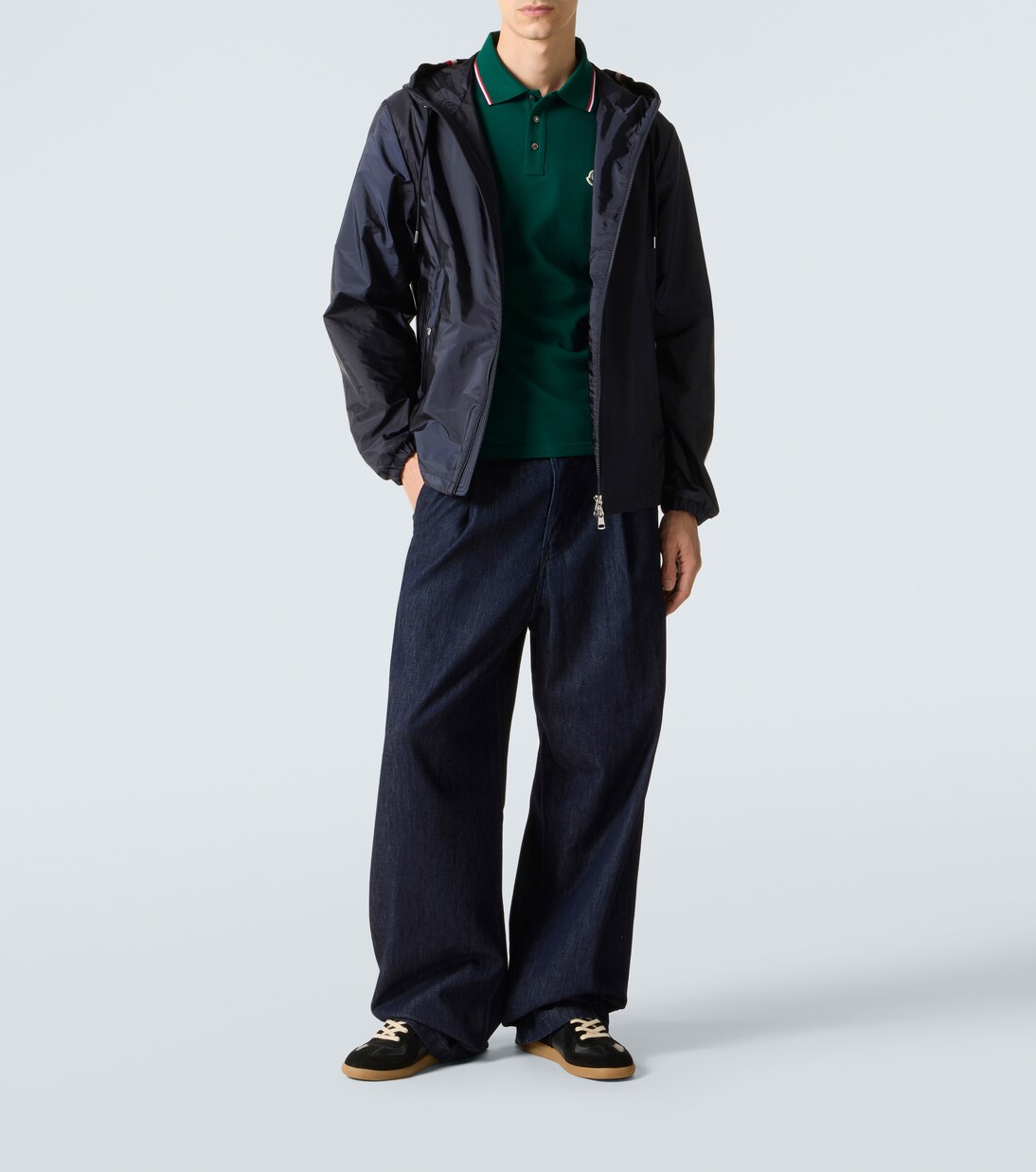 Logo cotton piqué polo shirt | Moncler