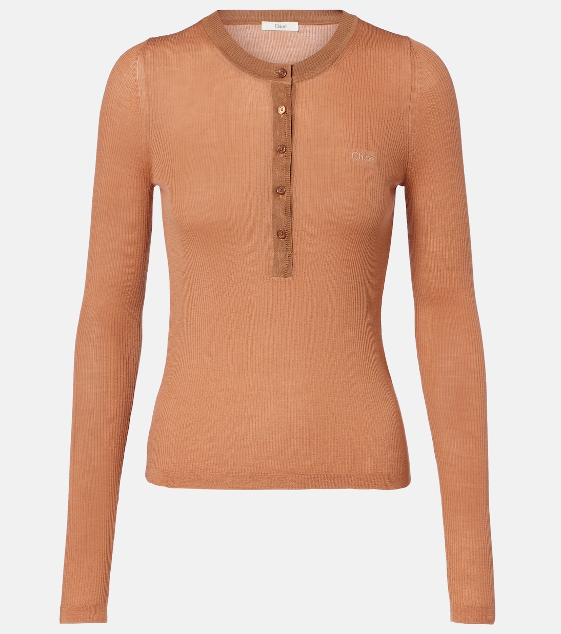 Wool Henley shirt | Chloé