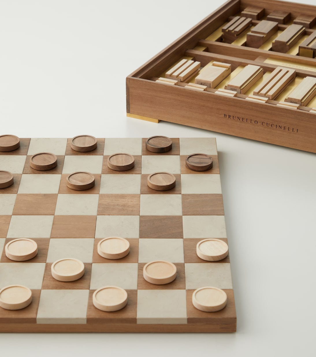 Walnut board game | Brunello Cucinelli