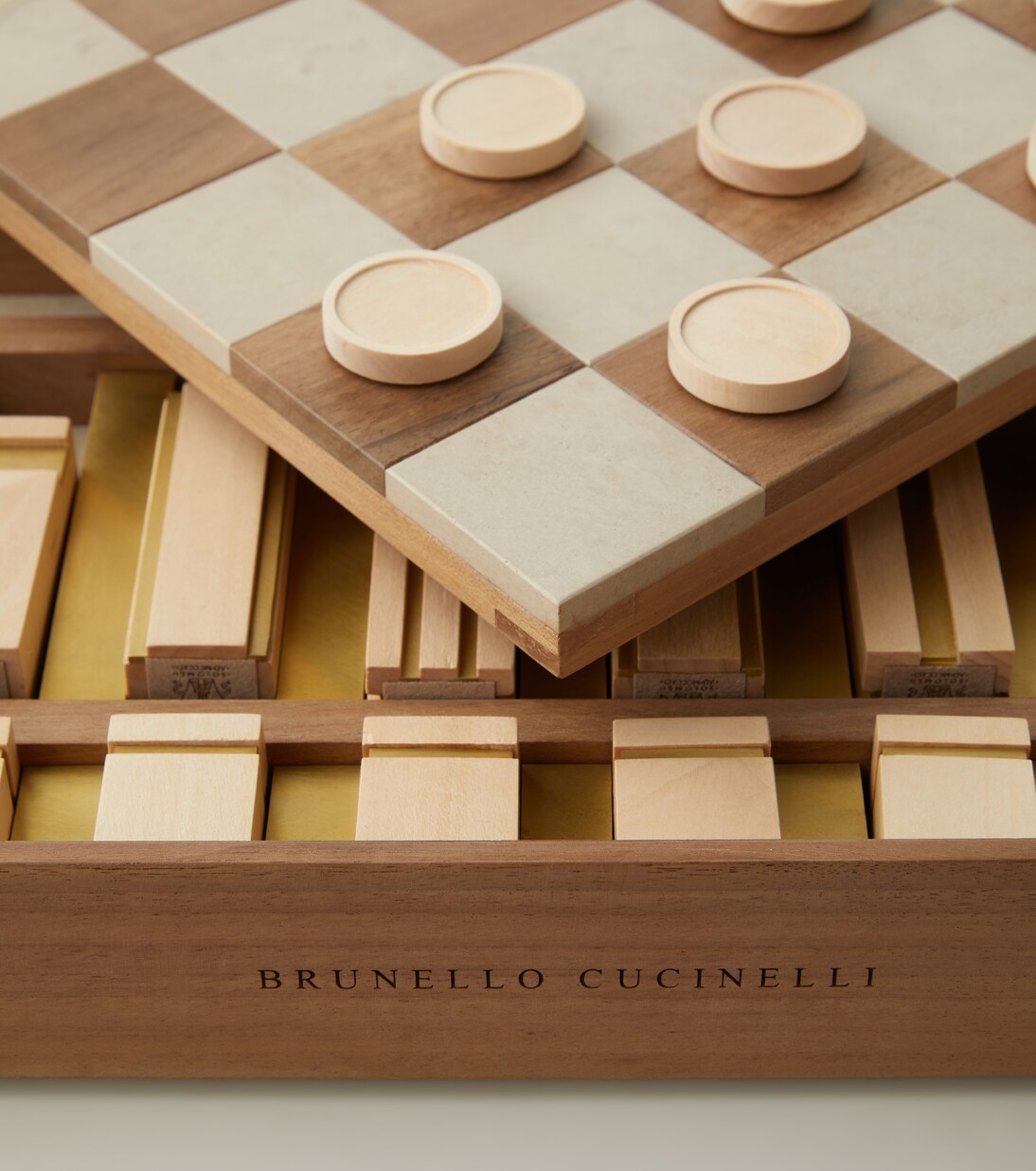 Walnut board game | Brunello Cucinelli