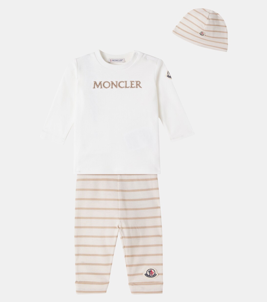 Baby - Top, pantaloni e berretto in cotone | Moncler Enfant