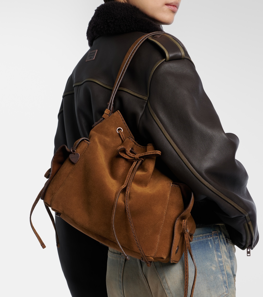 Suede bucket bag | Acne Studios