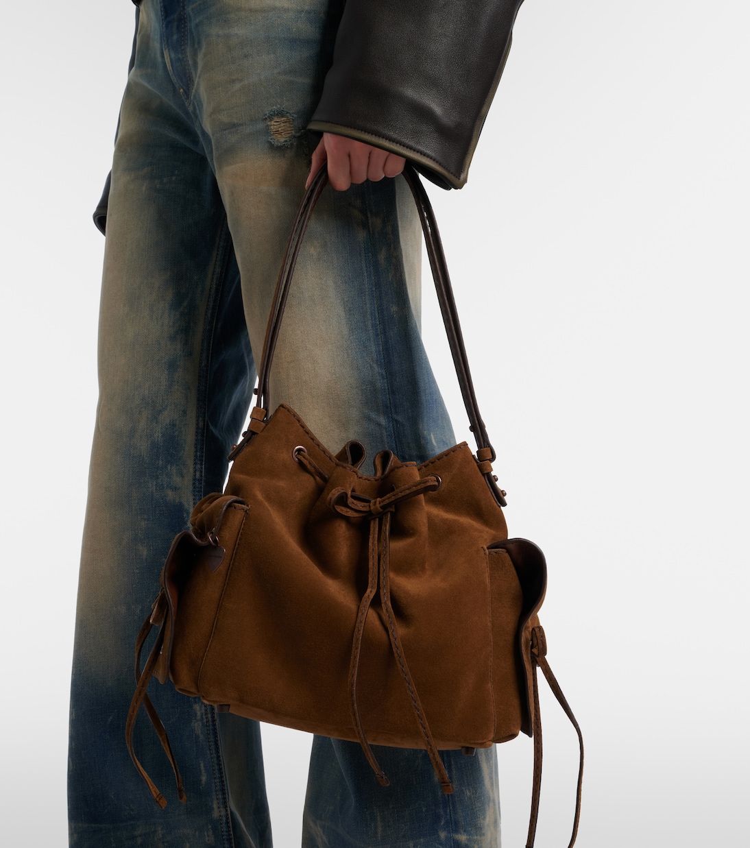Suede bucket bag | Acne Studios