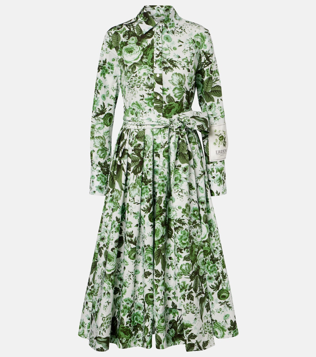 Floral cotton shirt dress | Erdem