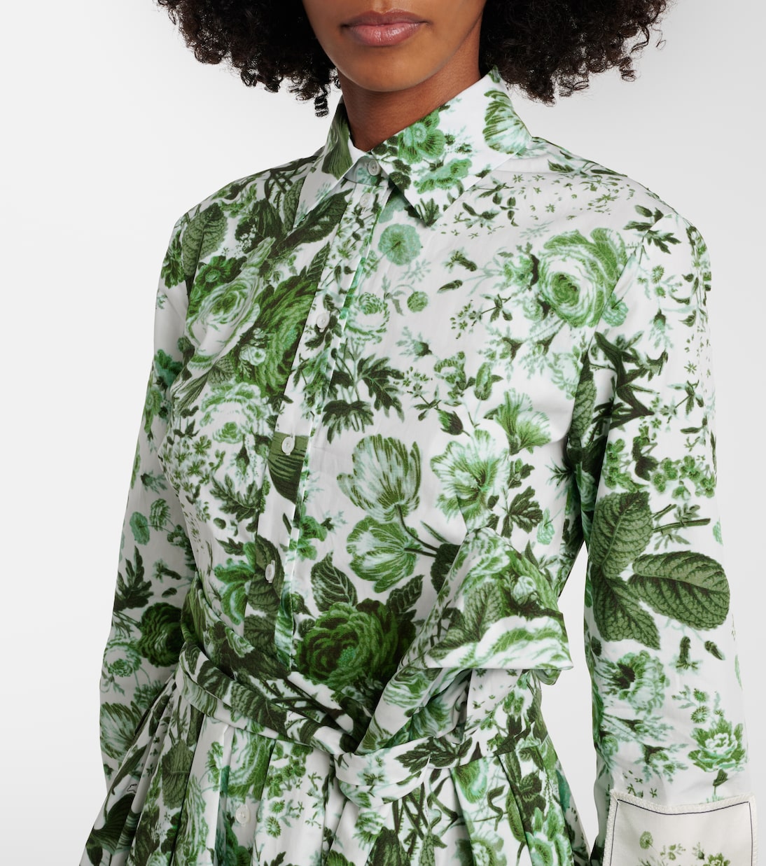 Floral cotton shirt dress | Erdem