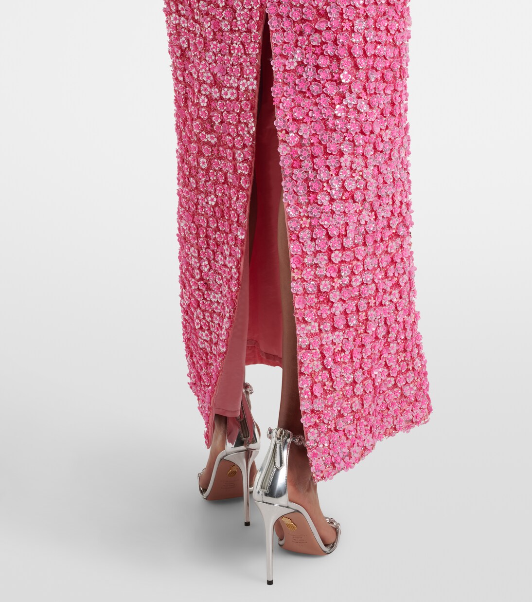 Robe aus Seide mit Pailletten | Là Fuori