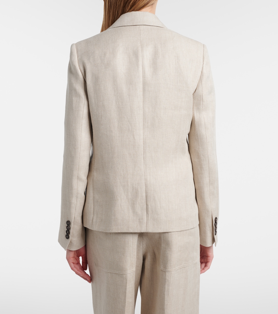 Blazer aus Leinen und Baumwolle | Brunello Cucinelli