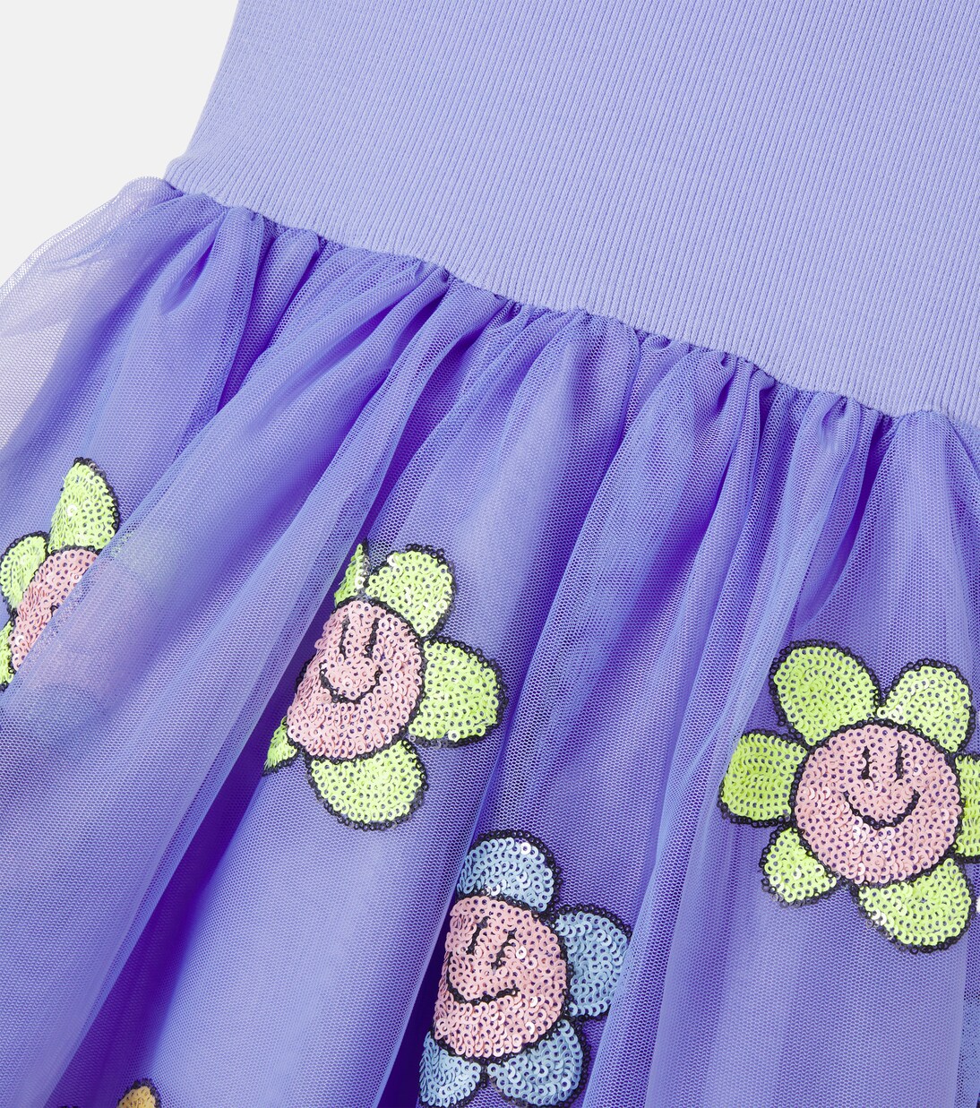 Cyrusila tulle-trimmed cotton-blend dress | Molo