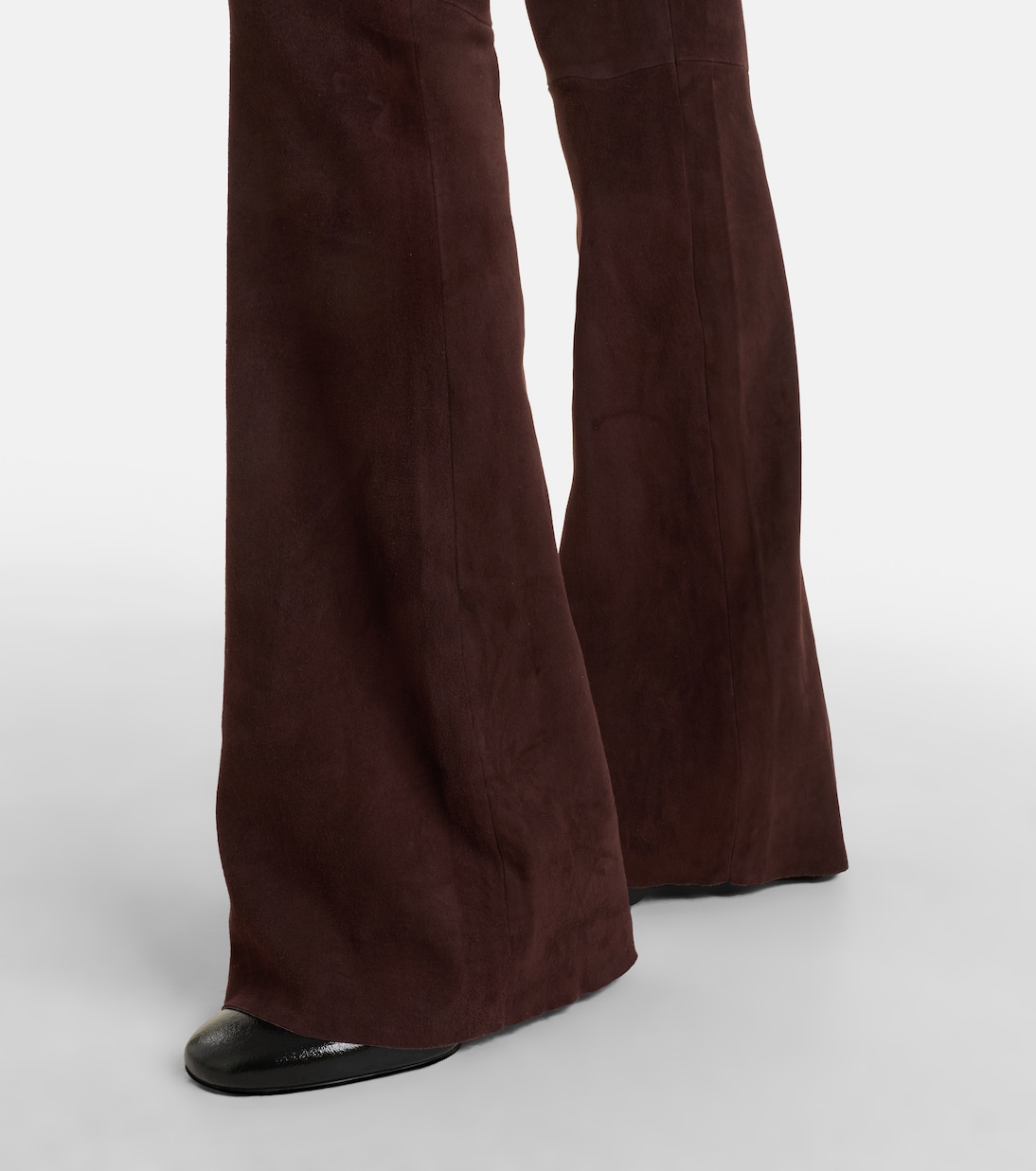 Pantalon flare Pawlonia en daim | Stouls