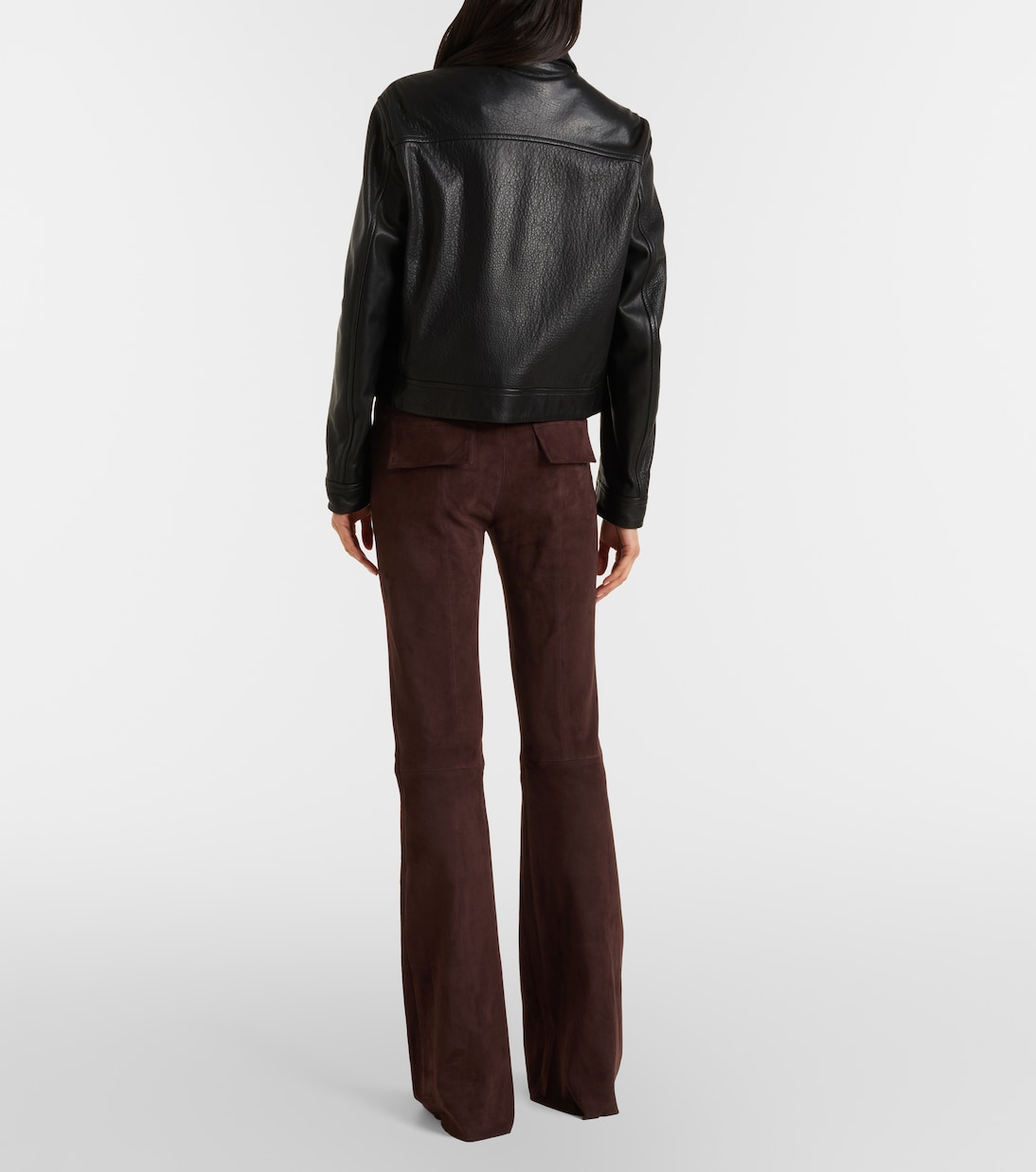 Pantalon flare Pawlonia en daim | Stouls