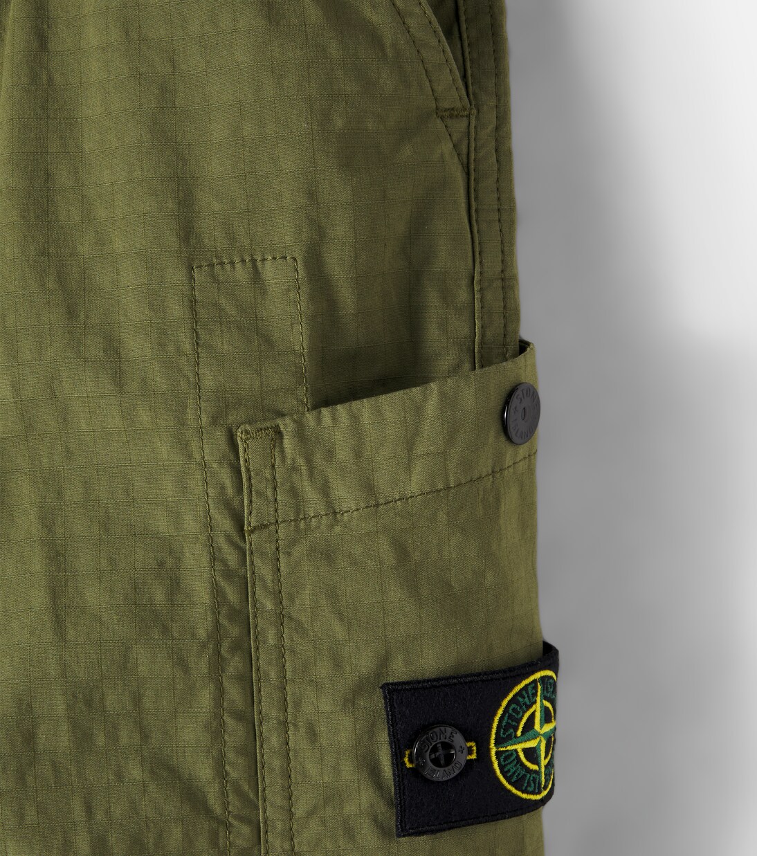 Compass cotton-blend cargo pants | Stone Island Junior