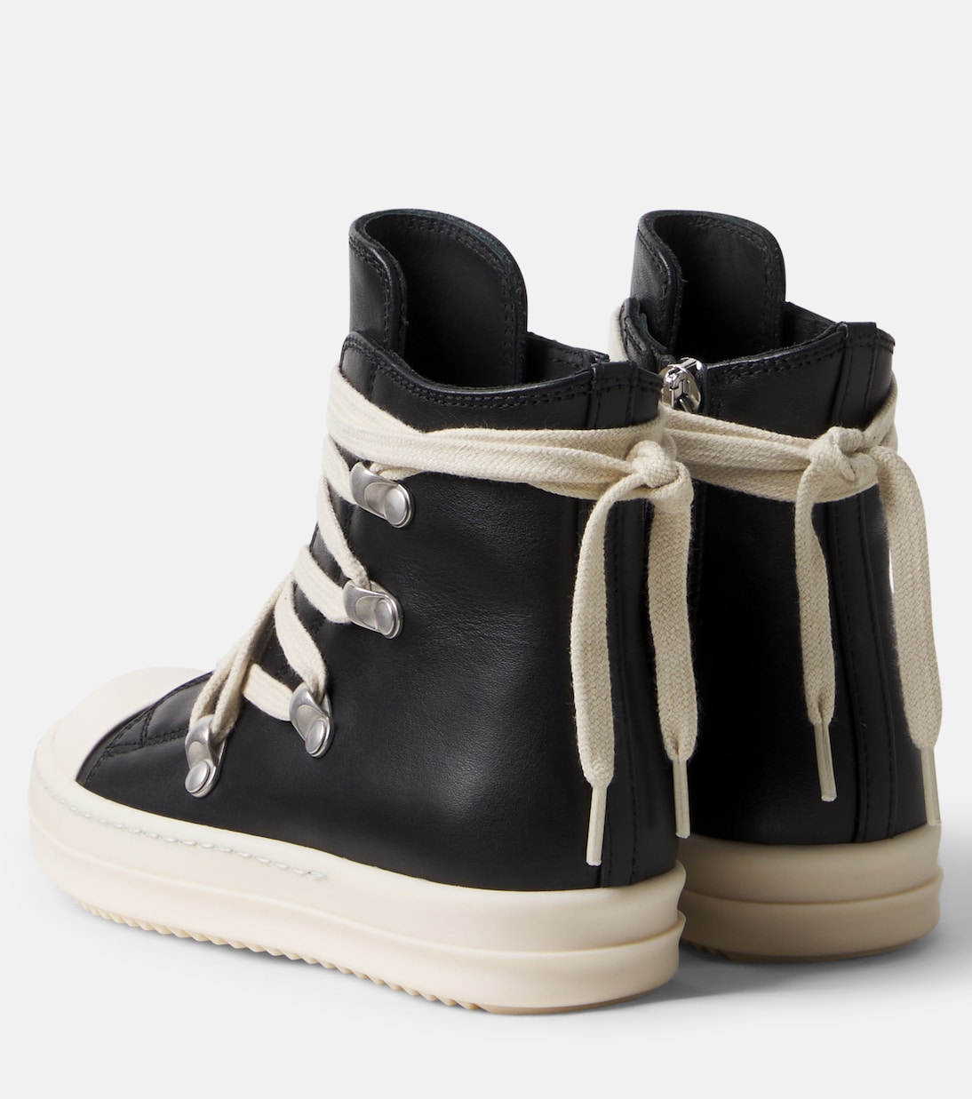 Hexalace leather sneakers | Rick Owens Kids