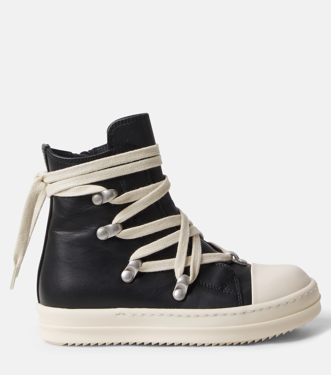 Hexalace leather sneakers | Rick Owens Kids