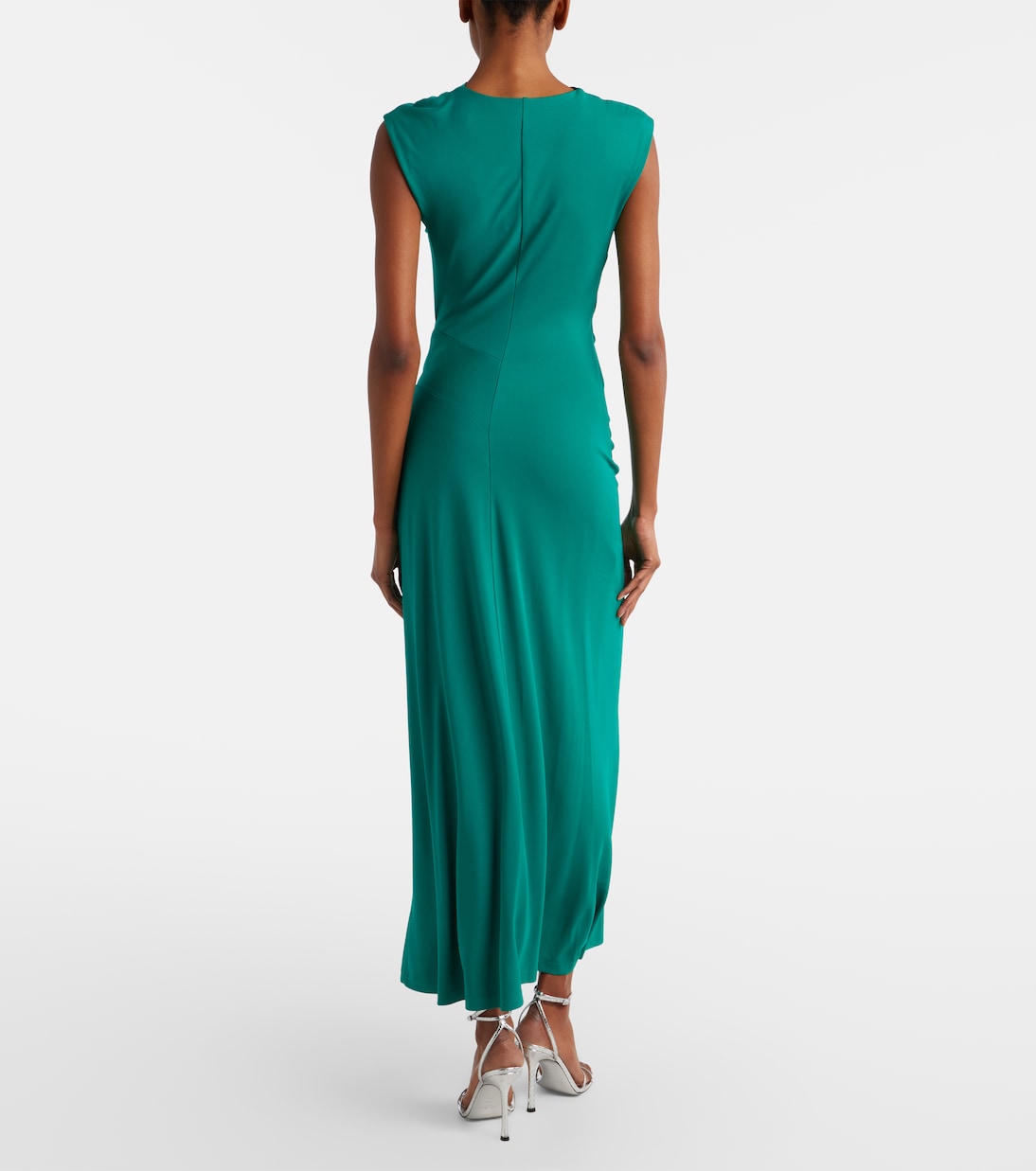 Acacia draped jersey maxi dress | Simkhai