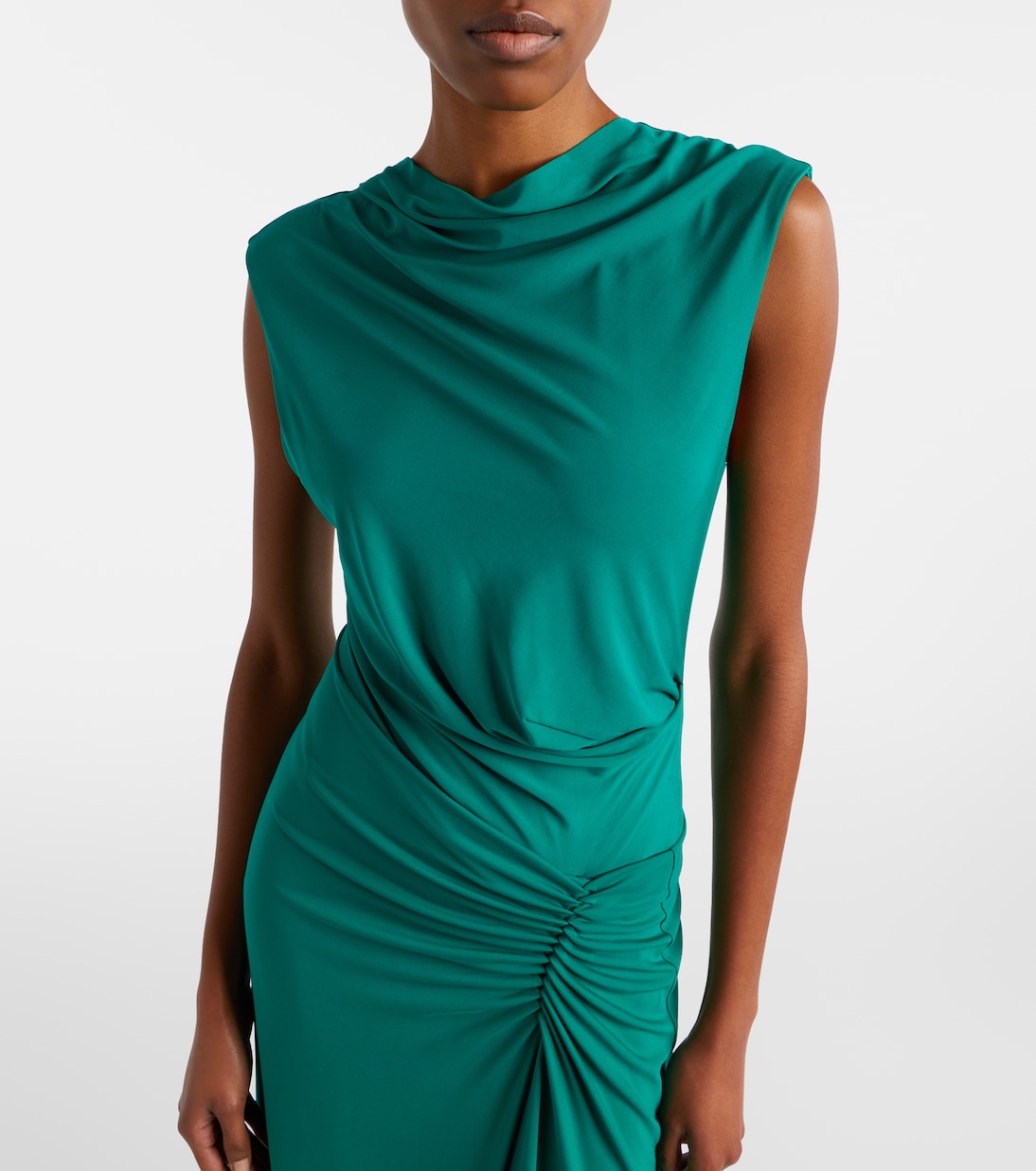Acacia draped jersey maxi dress | Simkhai