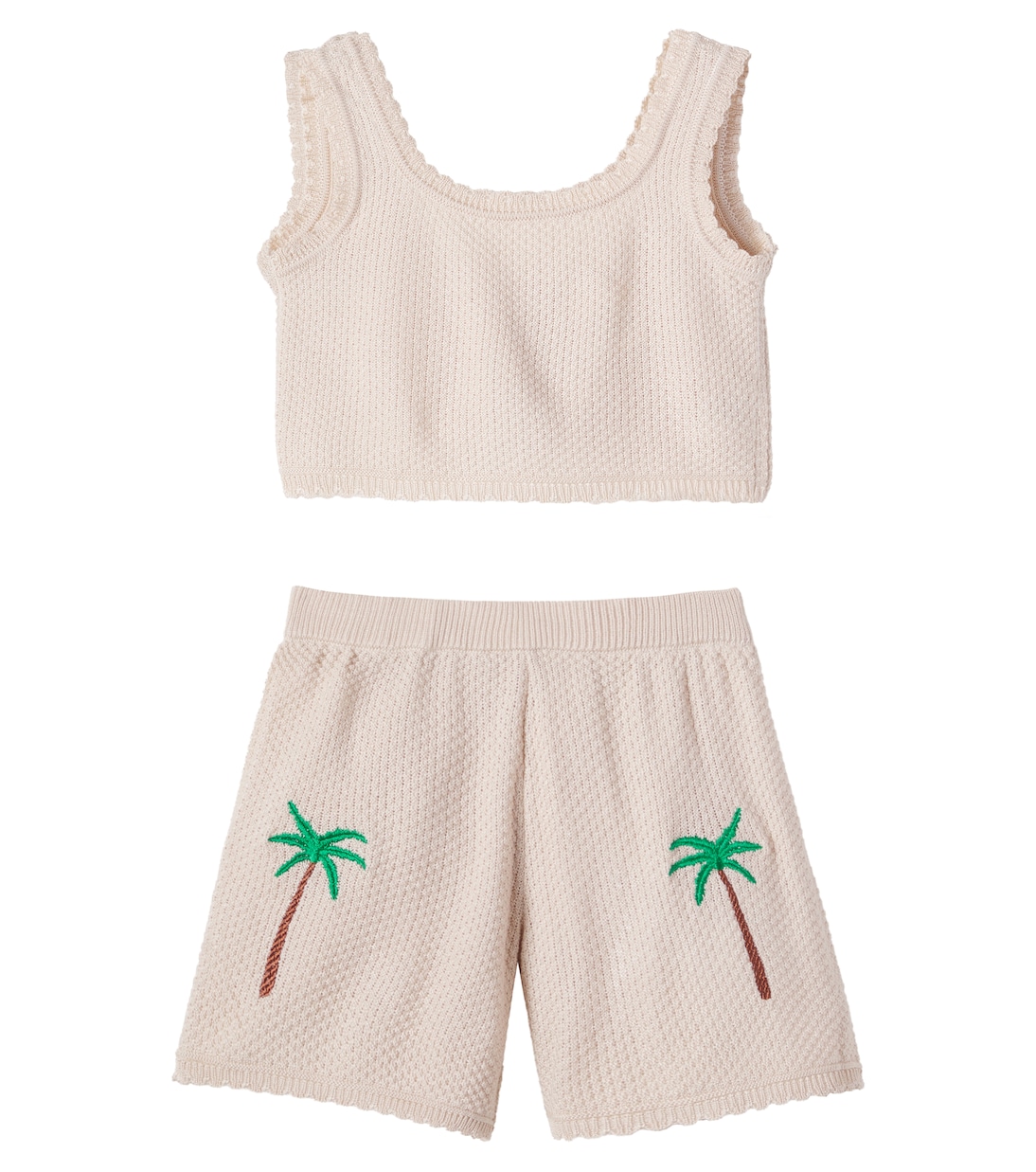 Top e shorts in crochet di misto cotone | Pepita&Me