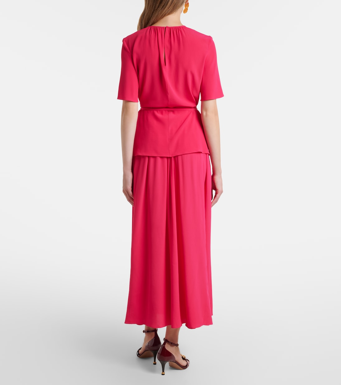 Elba crêpe maxi skirt | Joseph
