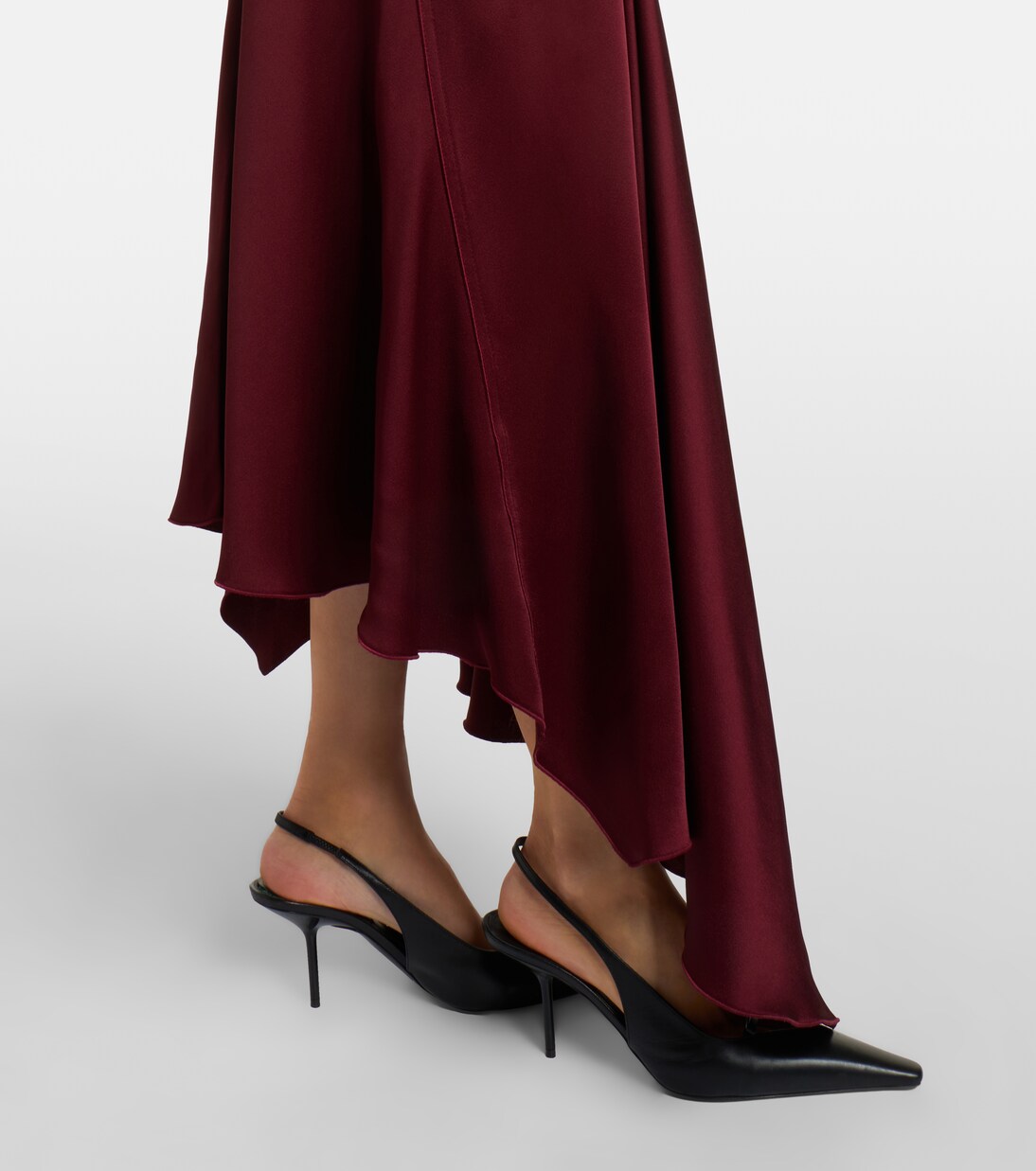 Posy draped satin midi dress | Victoria Beckham