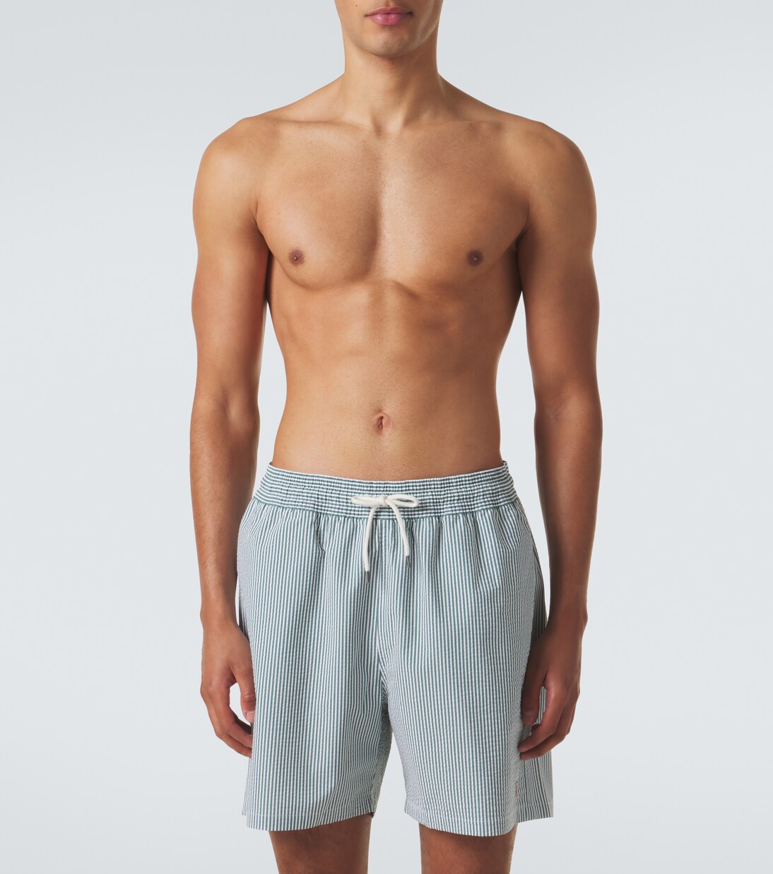 Traveler striped seersucker swim trunks | Polo Ralph Lauren