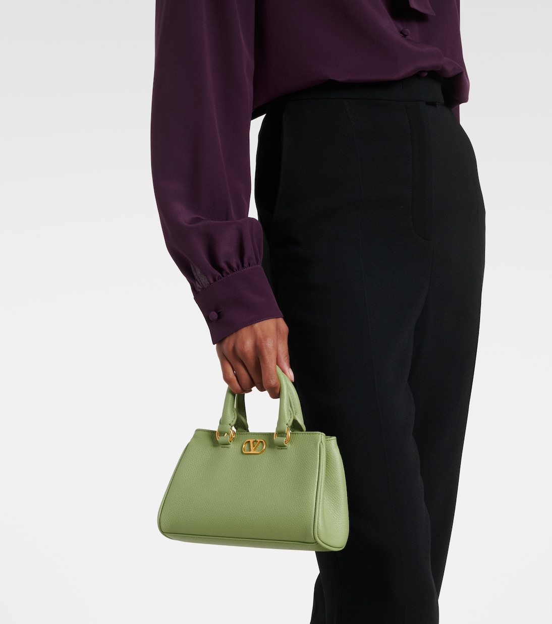VLogo Mini leather top-handle bag | Valentino Garavani