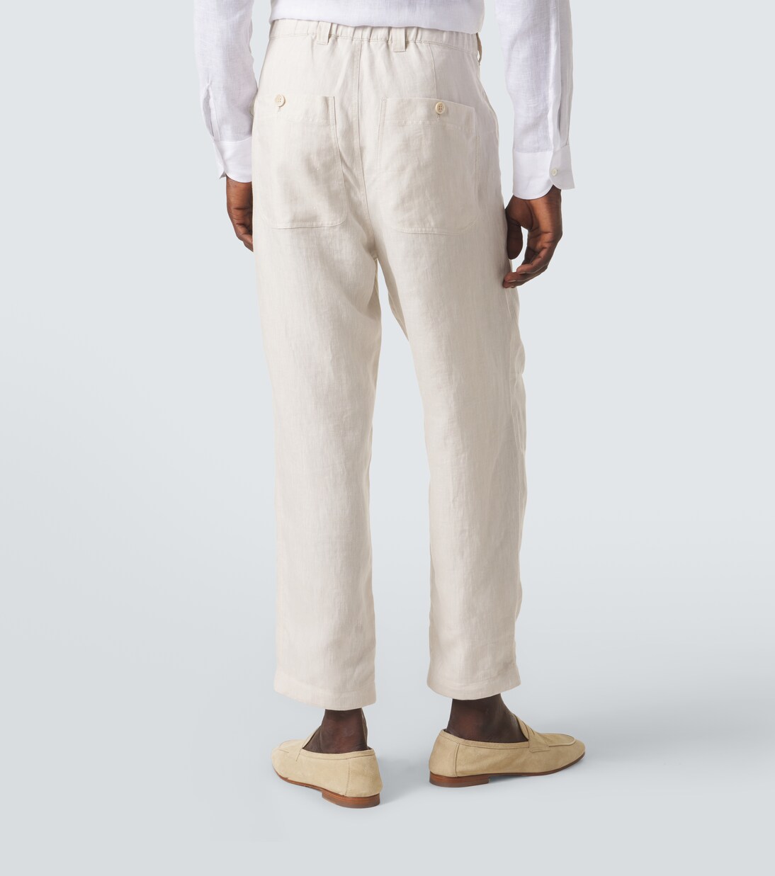 Linen straight pants | Brunello Cucinelli