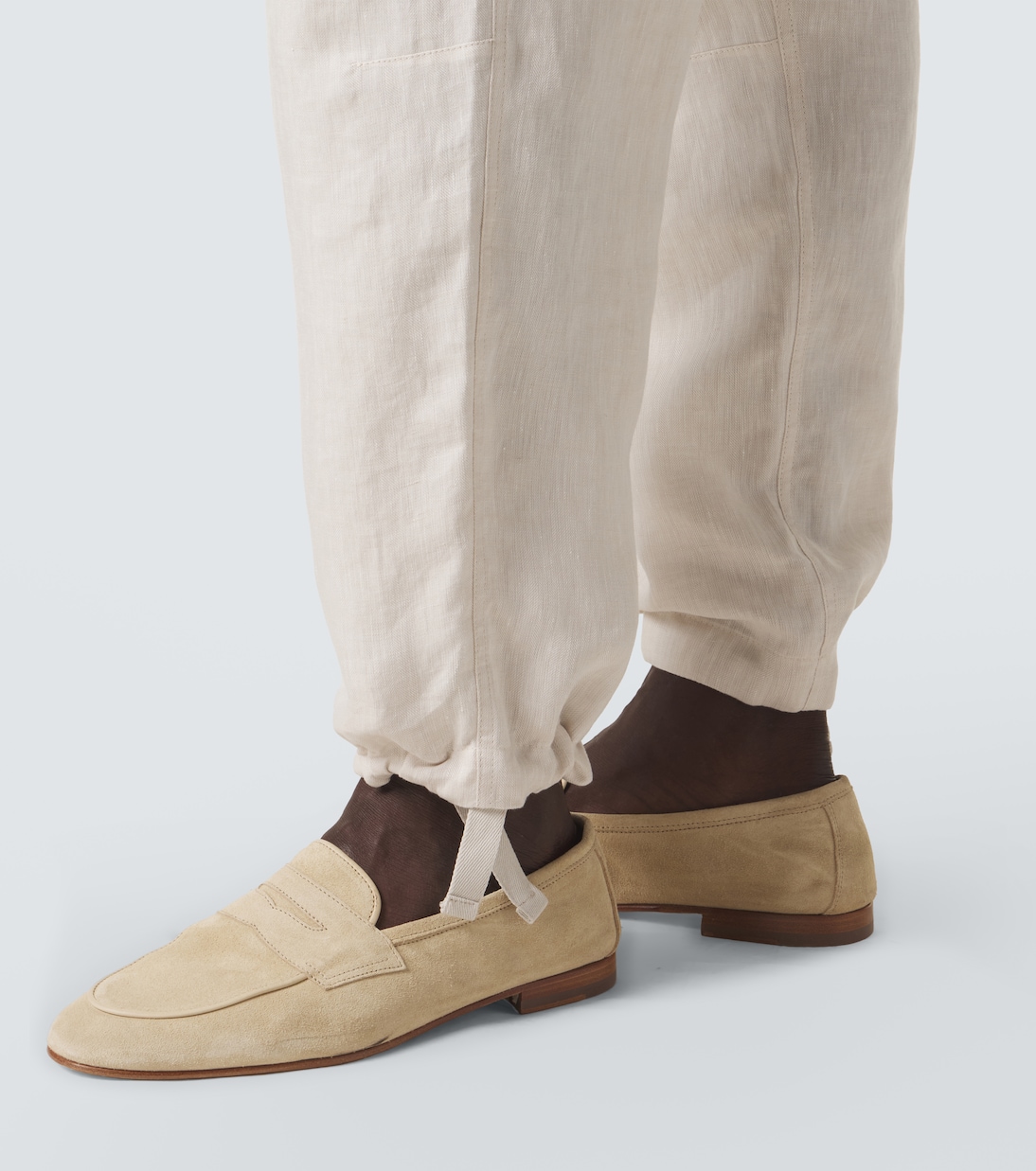 Linen straight pants | Brunello Cucinelli