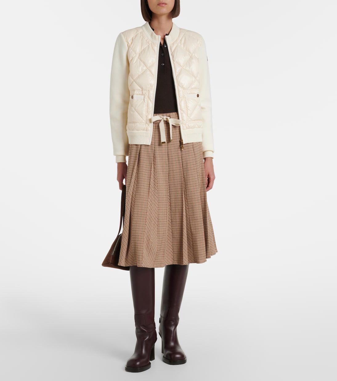 Down-paneled cotton cardigan | Moncler