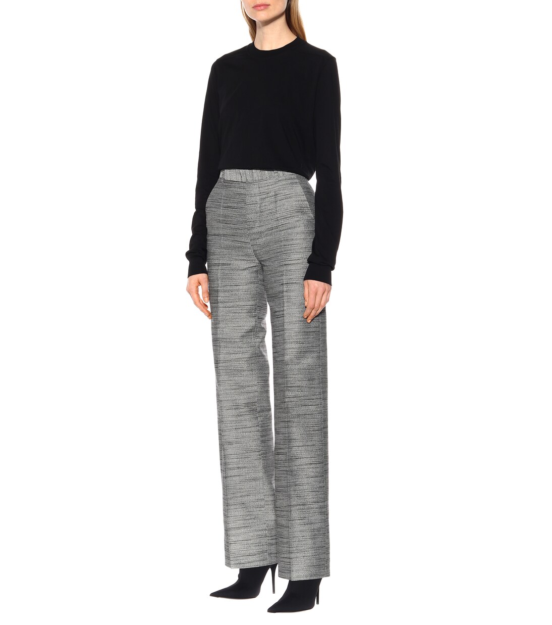 Pantalon en jacquard de coton et soie mélangés | Rick Owens