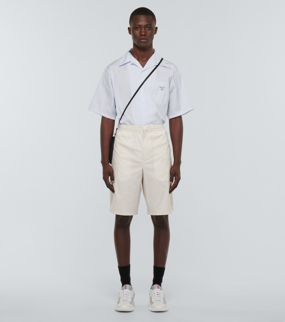 Sneakers America's Cup mit Leder | Prada