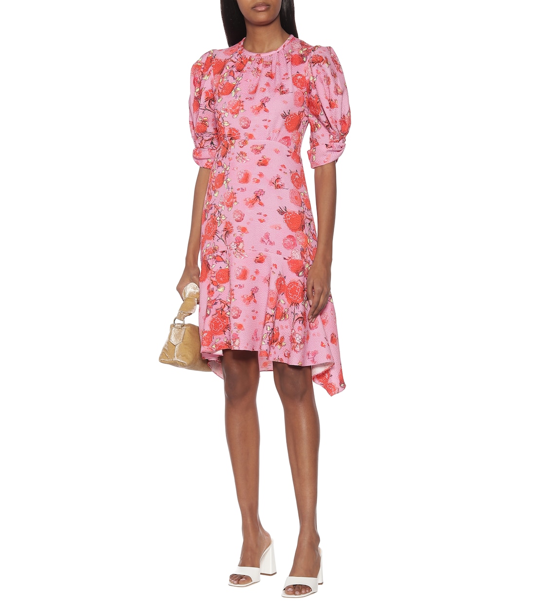 Robe asymétrique imprimée en crêpe | Peter Pilotto