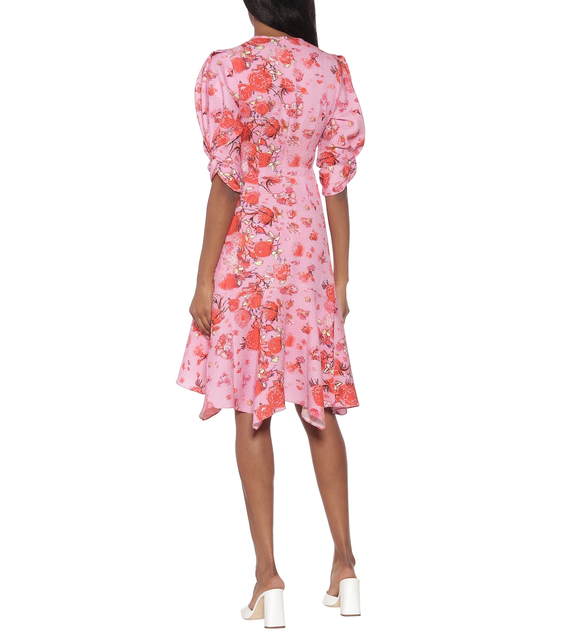 Robe asymétrique imprimée en crêpe | Peter Pilotto