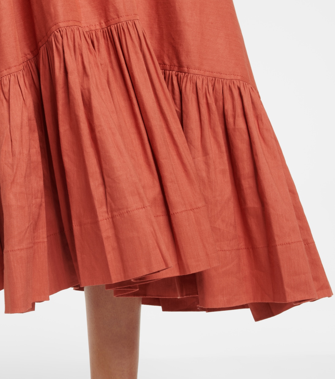 Robe midi Georgia en lin mélangé | Simkhai