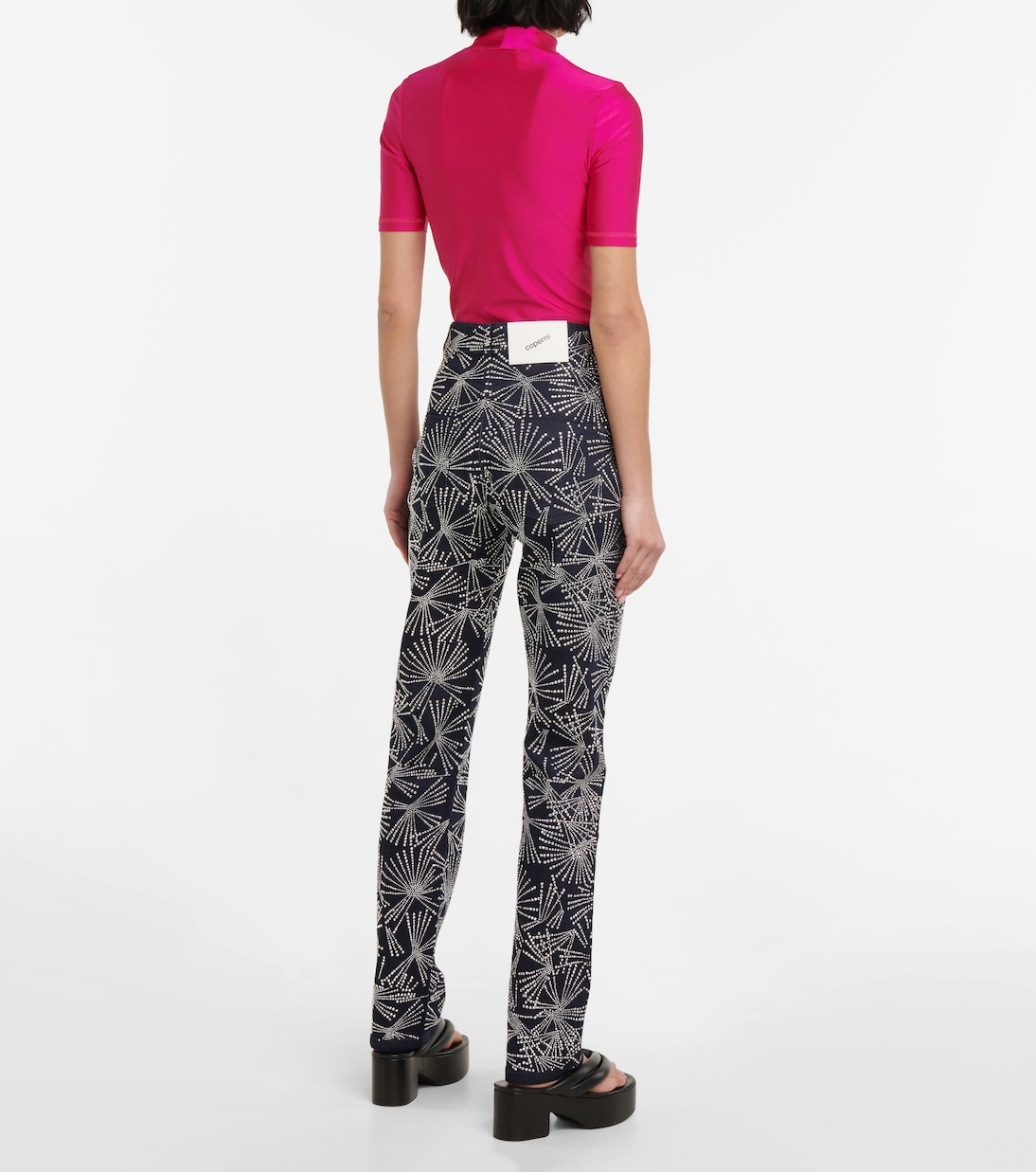 Studded high-rise straight jeans | Coperni