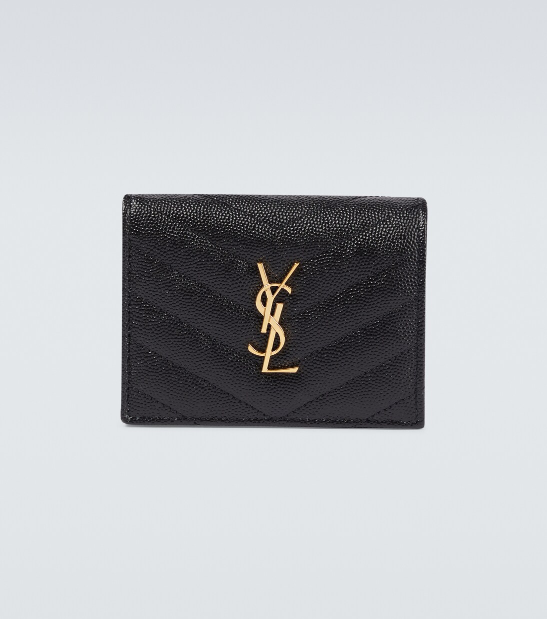 Grained leather wallet | Saint Laurent