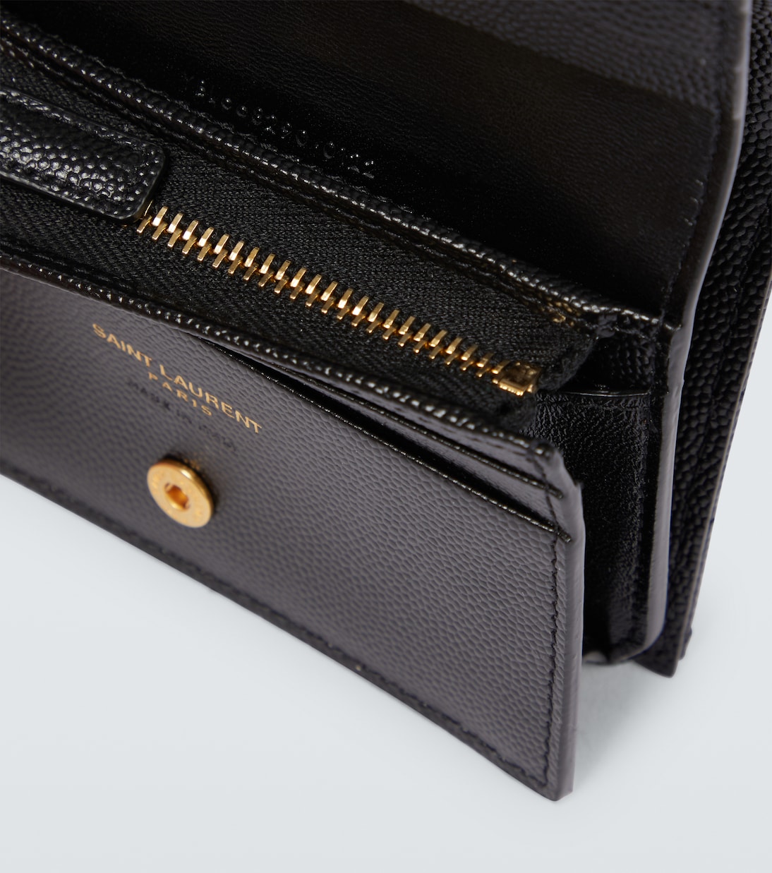Grained leather wallet | Saint Laurent