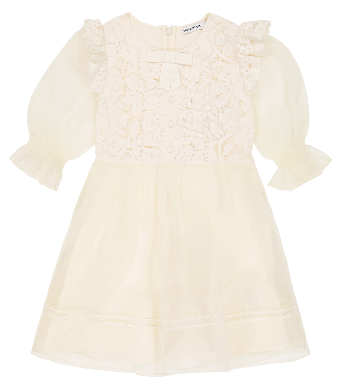 Robe en organza et guipure | Self-Portrait Kids