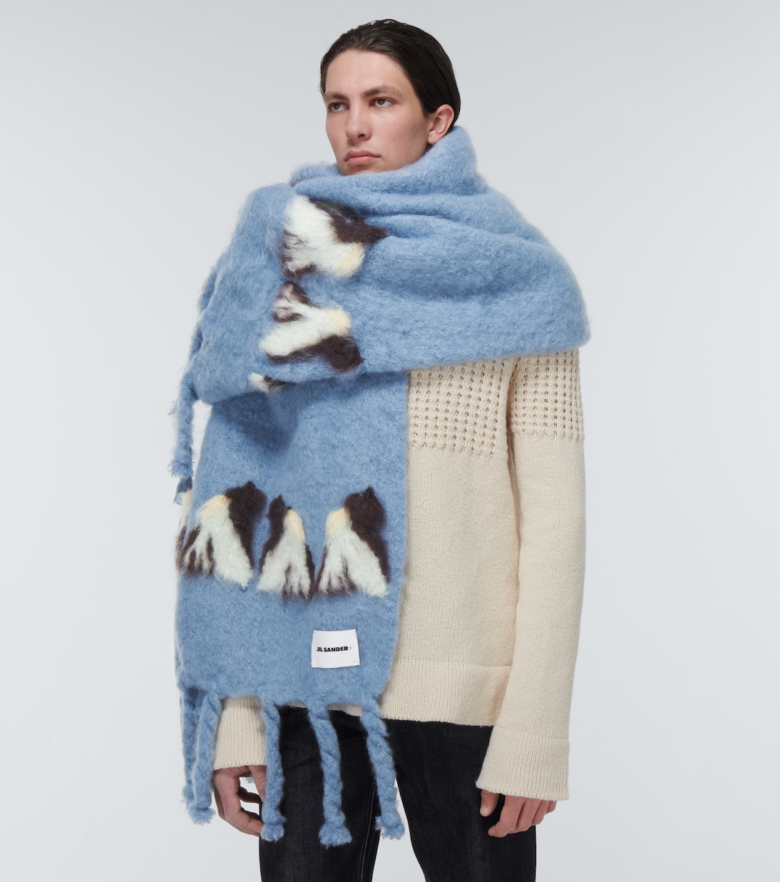 Mohair and wool-blend scarf | Jil Sander