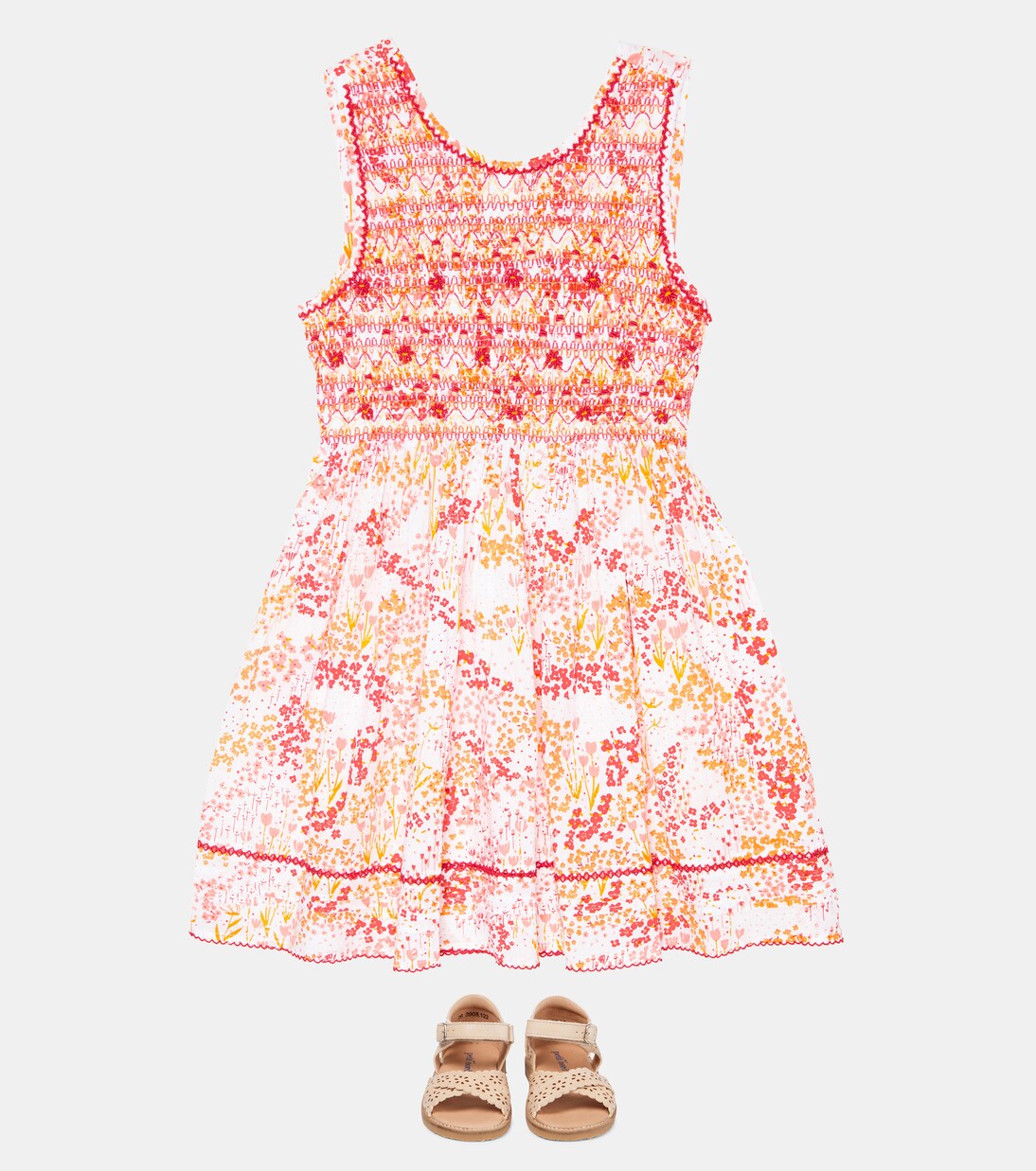 Amelie floral viscose dress | Poupette St Barth Kids