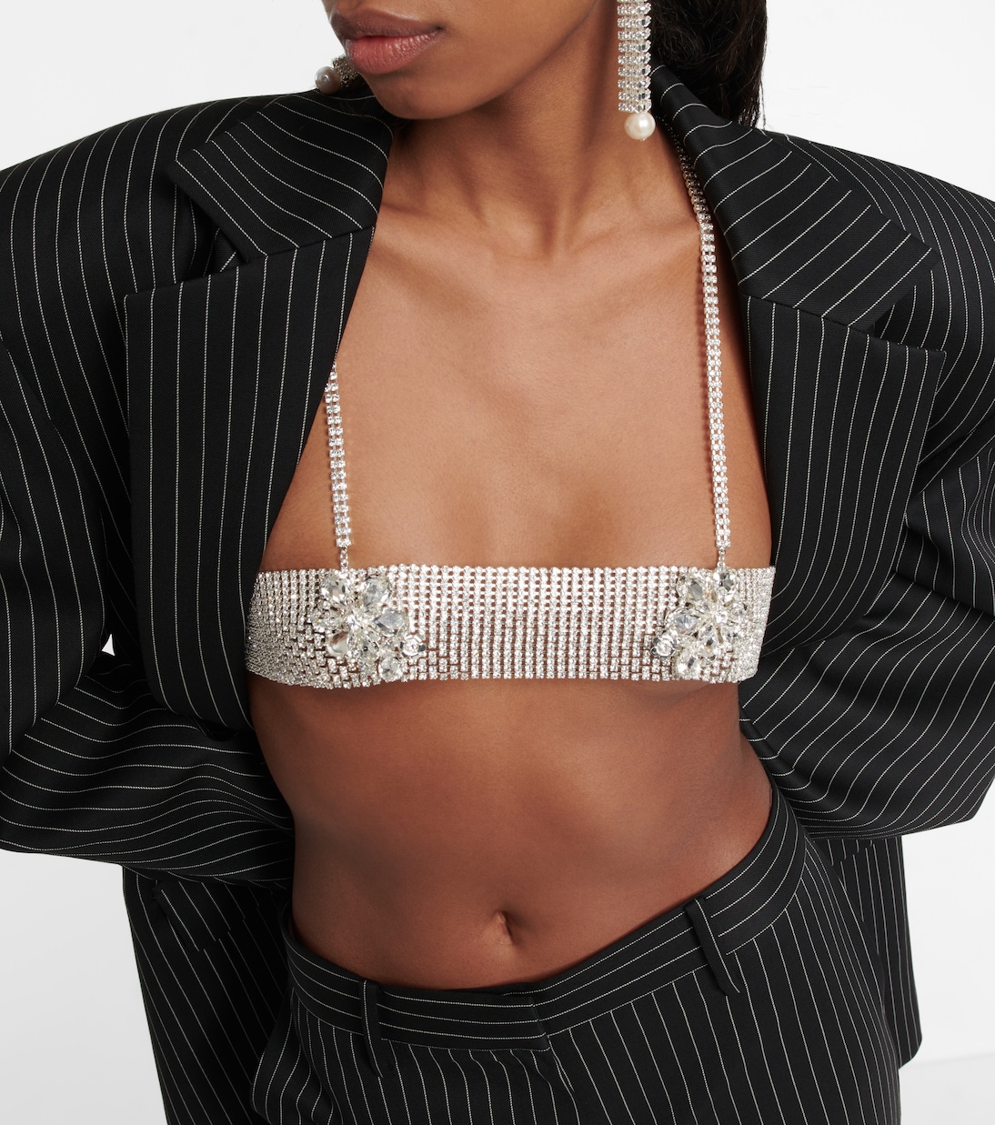 Bandeau crystal jewelry top | Magda Butrym