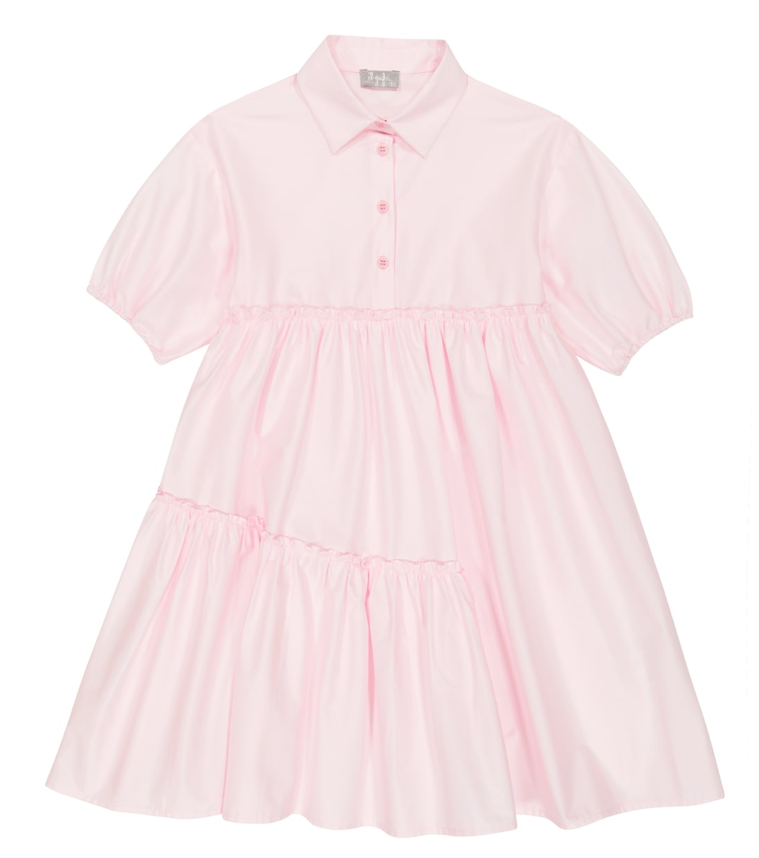 Robe chemise en satin de coton mélangé | Il Gufo