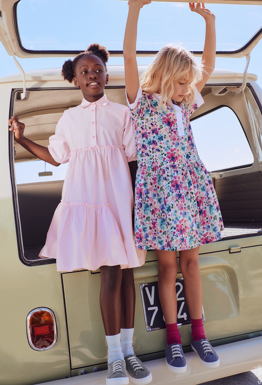 Robe chemise en satin de coton mélangé | Il Gufo