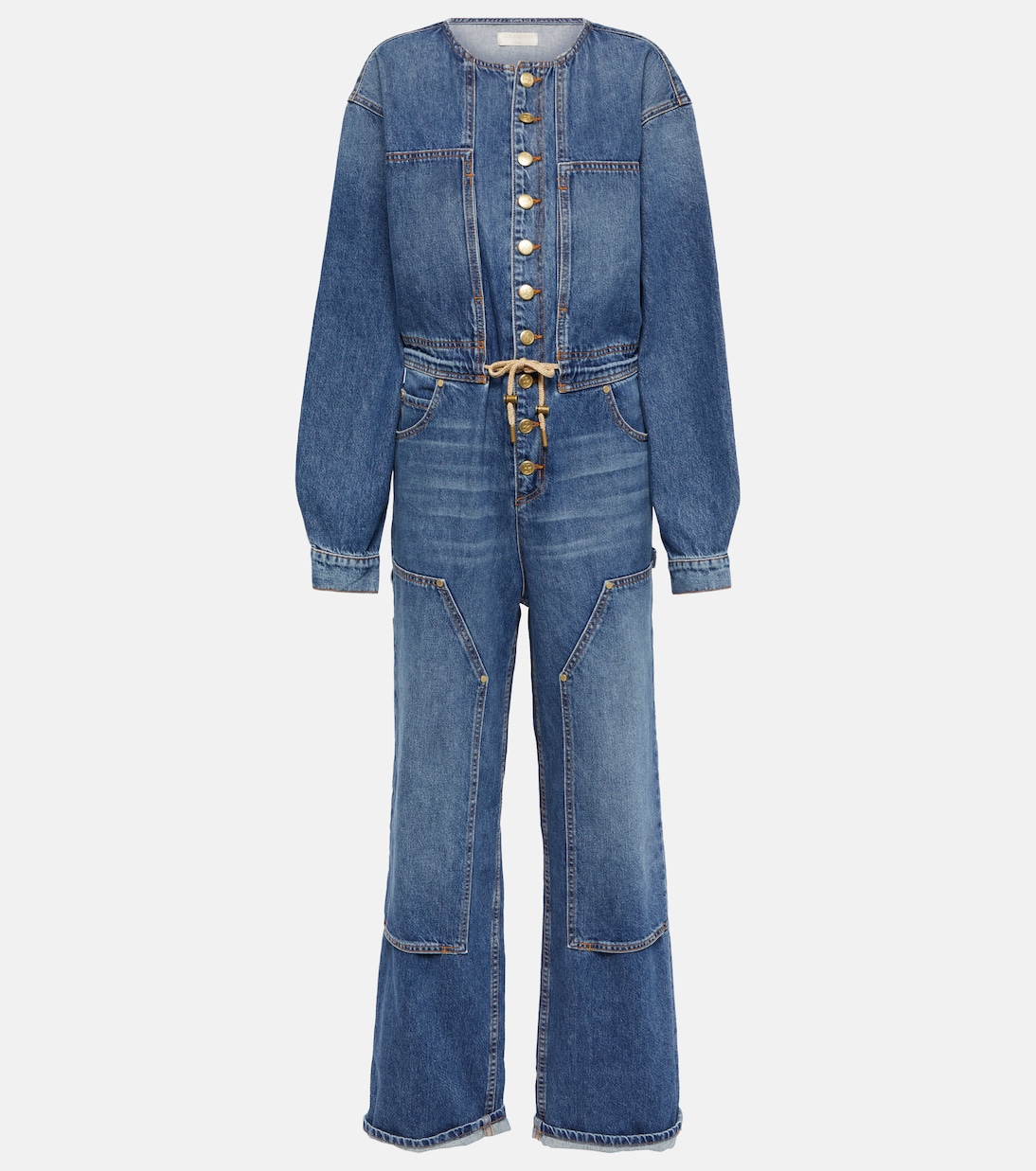 Mono ancho Stevie en denim | Ulla Johnson
