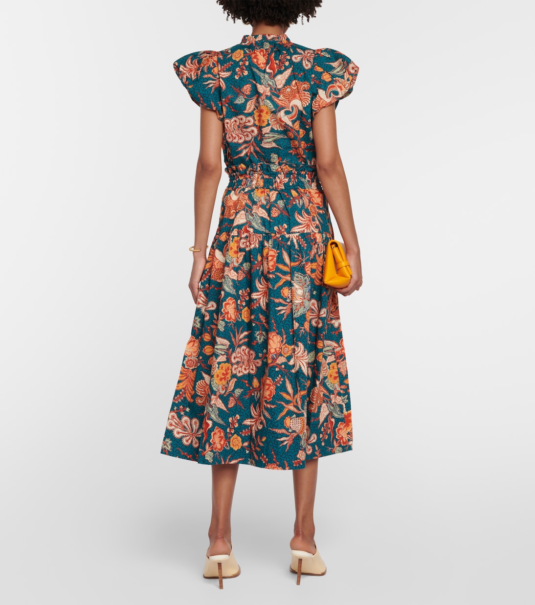 High-Rise-Midirock Kyra aus Baumwolle | Ulla Johnson