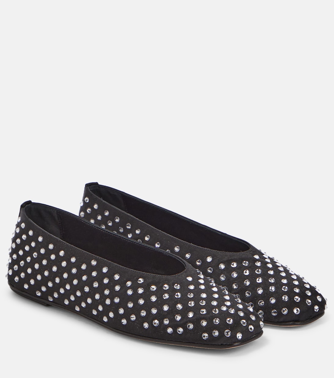 Embellished satin ballet flats | Magda Butrym