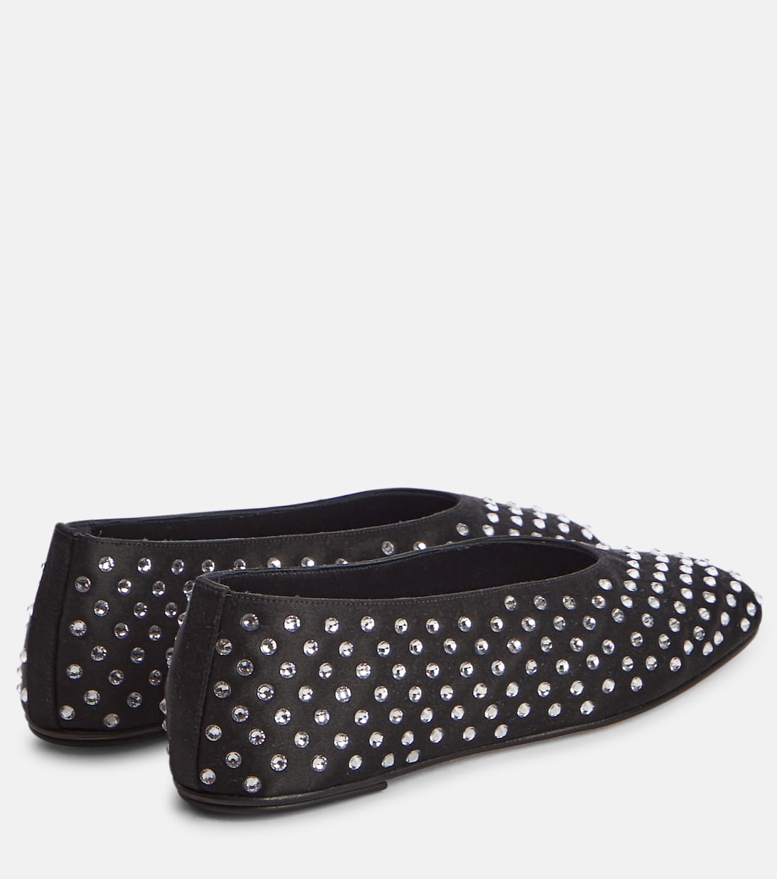 Embellished satin ballet flats | Magda Butrym