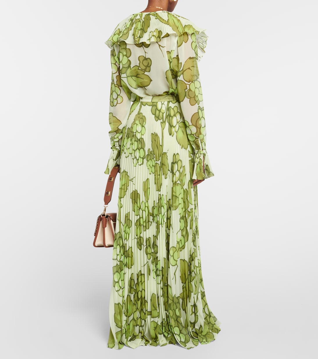 Printed pleated high-rise maxi skirt | Etro