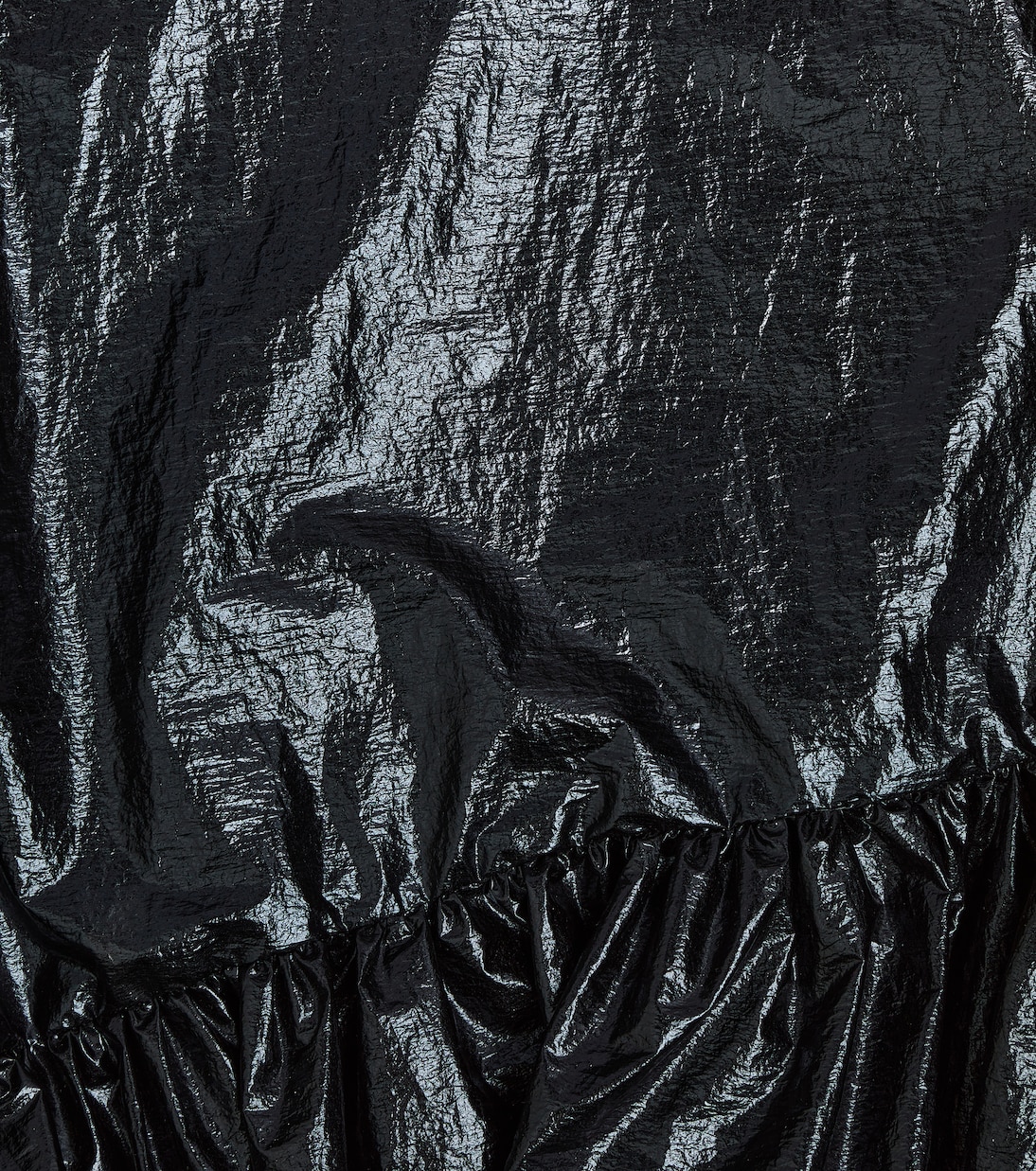 Metal ruffled metallic dress | Caroline Bosmans