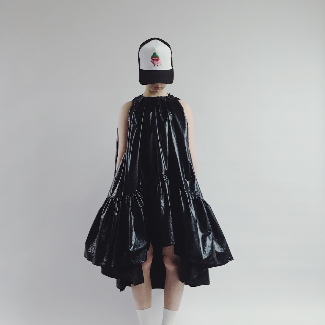 Metal ruffled metallic dress | Caroline Bosmans